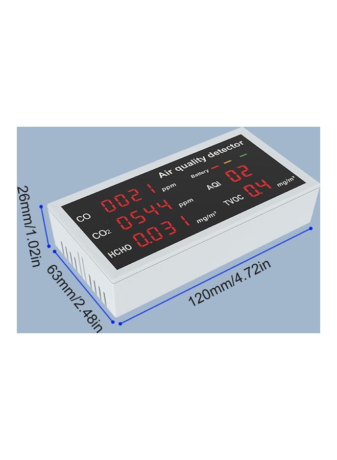 NIBEMINENT 5-In-1 Air Quality Monitor White  - Image 4