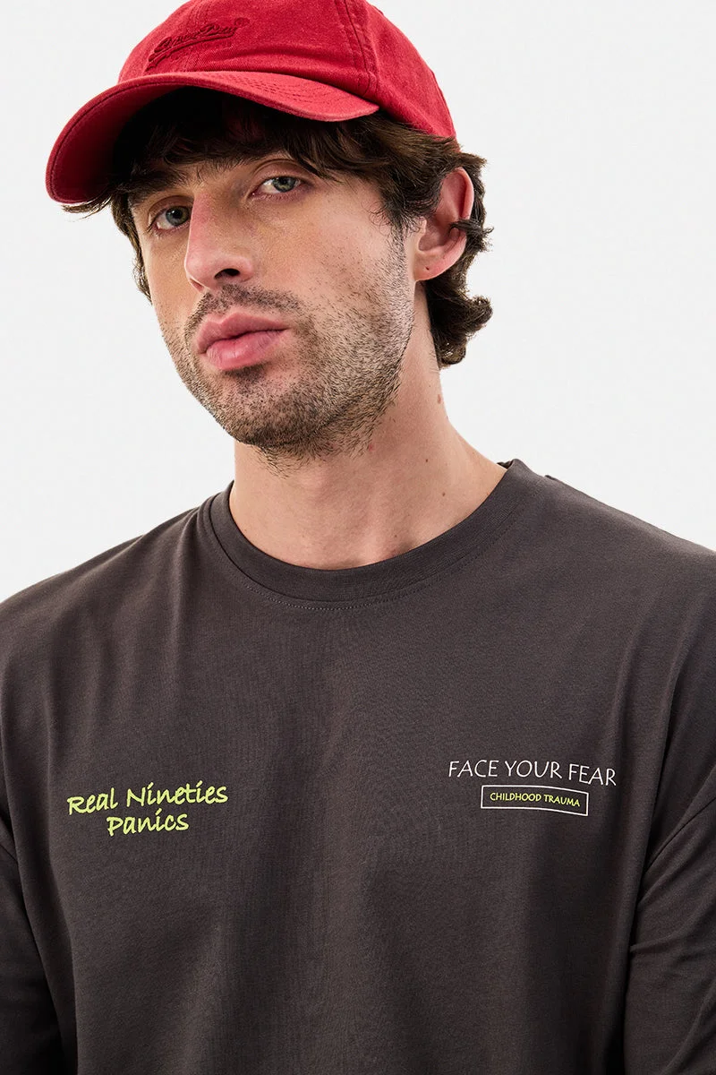 سنيتش Face Your Fear Oversized T-Shirt