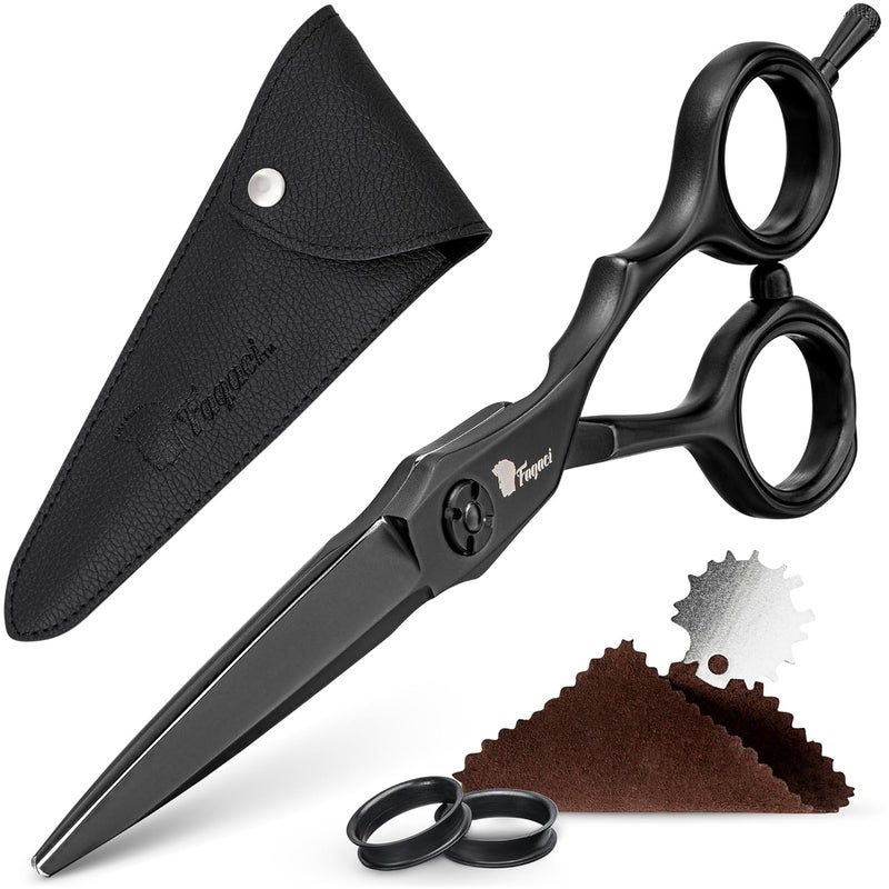 Fagaci Hair Scissors Professional 55 440C Steel for Superior Precision Extremely Sharp Blades Hair Cutting Scissors for Women  Men Durable Sharpness Hair Shears for Hair Cutting Barber Scissors