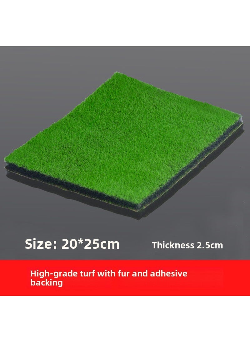 Sand table building diy handmade scene model turf paper material flocking model turf lawn viscose grass powder Grass belt adhesive 20*25cm 