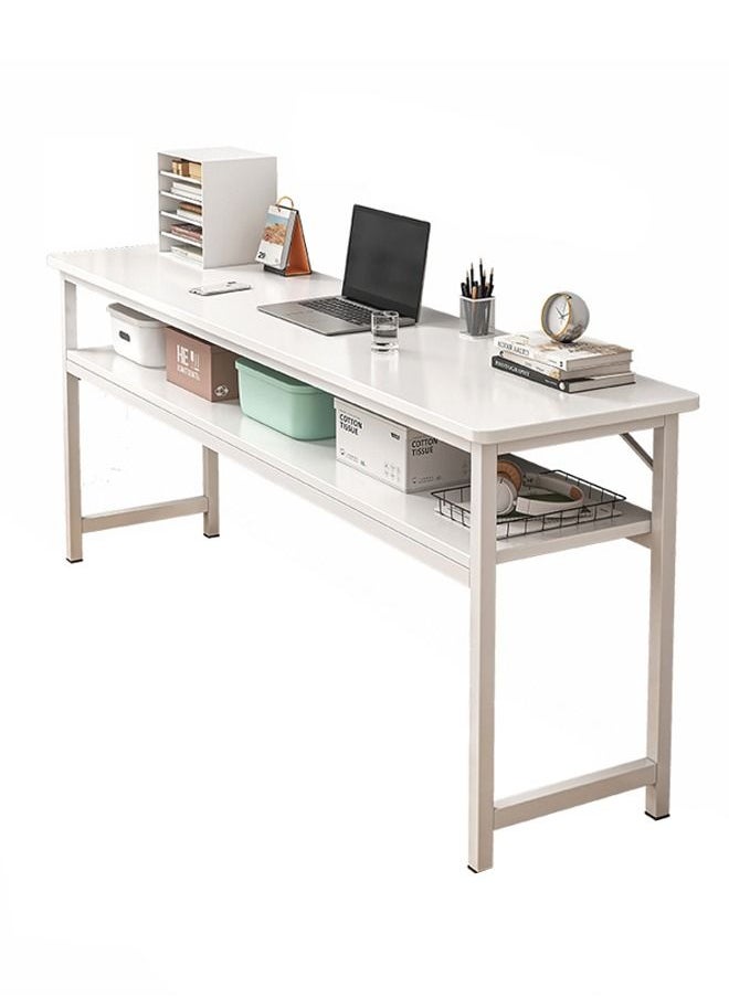 2 Tier Computer and Home Office Desk Long Table