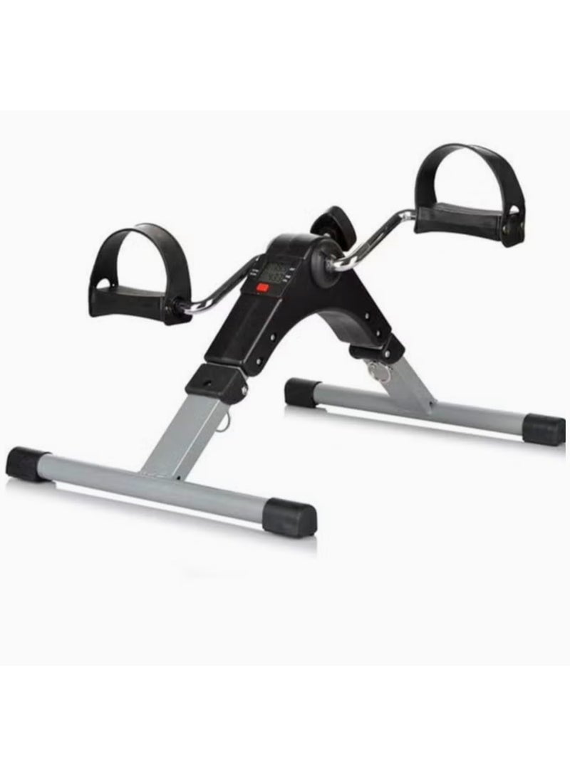 PORTABLE PEDAL EXERCISER-ARM AND LEG EXERCISE PEDDLER MACHINE, LOW IMPACT DESK CYCLE FOR FITNESS, IDEAL FOR SENIORS AND ELDERLY-FOLDING EXERCISE BIKE FOR HOME OR OFFICE,COMPACT,SIVER COLOR - Image 2