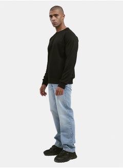 RAVIN Self Pattern Long Sleeves Black Sweatshirt  - Image 5