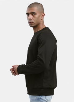 RAVIN Self Pattern Long Sleeves Black Sweatshirt  - Image 2