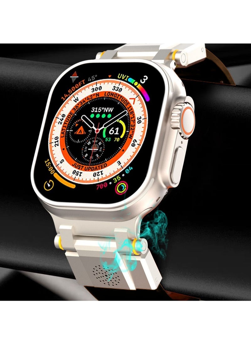 Samu - Apple Watch Fragrance Band ，Silicone waterproof sports，for Apple Watch Ultra 2 / Ultra 49mm, Series 9/8/SE2/7/6/SE/5/4/3/2/1 45mm/44mm/42mm .Black - Image 1