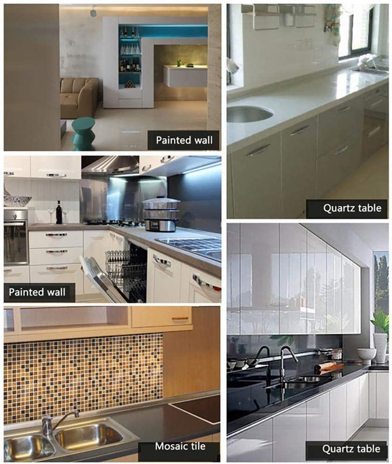 LIVECOOL Transparent Oil Proof Wall Sticker Peel & Stick for Kitchen Tiles Behind Gas Stoves, Sink, Wash Basin Vinyl Removable Wall Sticker(23 X 76 Inch Transparent Sheet) - Image 3