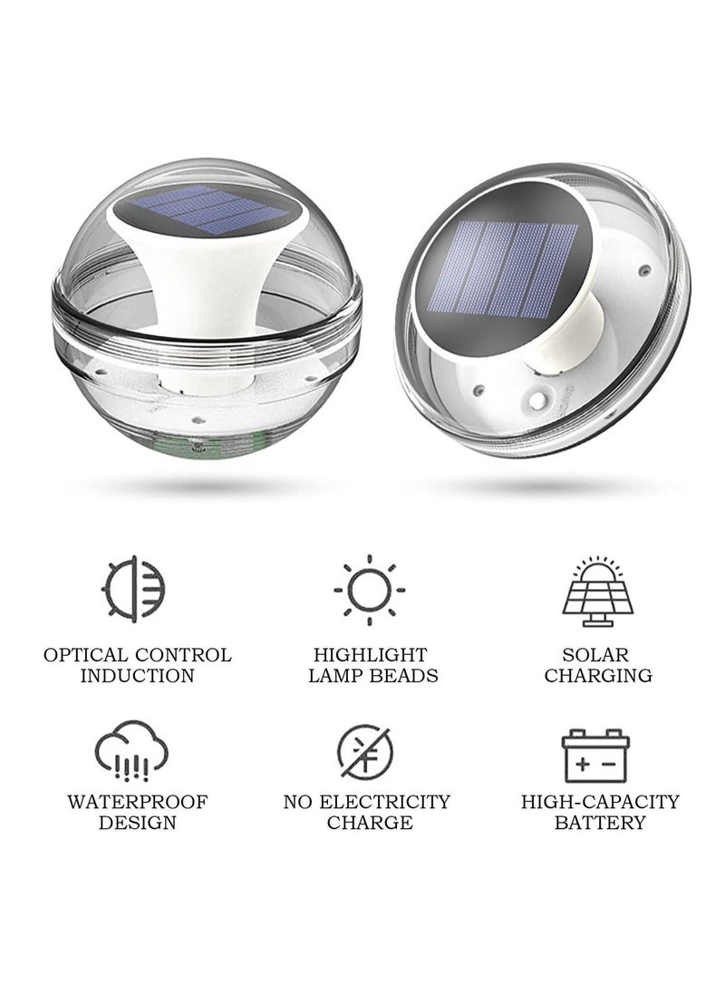 Floating Solar Pool Lights, Solar Colour Changing Water Floating Light, Waterproof LED Pond Lights, Luminous Balls, Light for Pool, Garden, Yard, Outdoor Decoration - Image 3