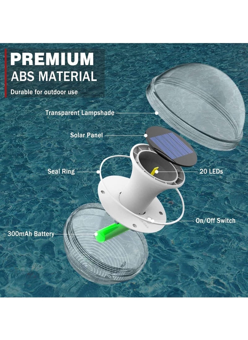 Floating Solar Pool Lights, Solar Colour Changing Water Floating Light, Waterproof LED Pond Lights, Luminous Balls, Light for Pool, Garden, Yard, Outdoor Decoration - Image 4