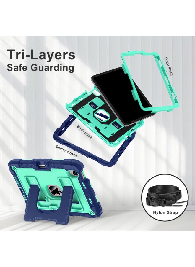 general for iPad (A16) 11th 11 Inch/10th Generation 10.9 Inch 2025/2022 Kids Friendly iPad Case 10th Generation with Shoulder Strap/Pencil Holder,Shockproof Cover for i Pad 11th/10th, - Image 2