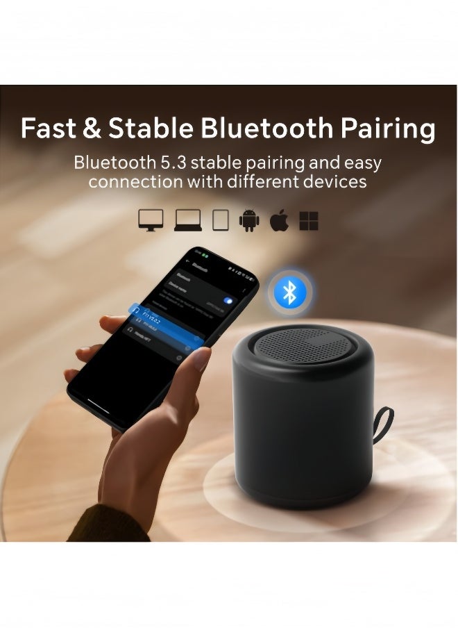 Generic Portable Bluetooth Speaker, Bluetooth  Wireles（black)s Fixed Speakers with HD Audio, TWS Pairing and Hands-Free Calling, Waterproof Room Speaker for TV, Car, Computer and Outdoor (black)  - Image 2