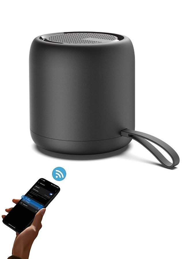 Kibee Mini Portable Bluetooth Speaker, TWS Stereo, HD Sound, Waterproof, Hands-Free Calling – Black - Image 1