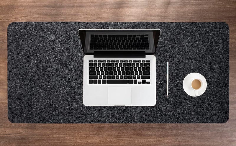 DAWNTREES Large Felt Desk Pad, 40''x16'' Full Desk Mouse Pad, Office Computer Desk Mat for Keyboard,100X40cm Felt Desk Mat for Desk Pad Protector - Image 5