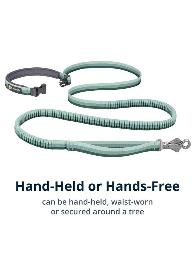 RUFFWEAR Ruffwear, Roamer Bungee Dog Leash for Running, Biking or Hiking, Can be Used Hand-Held or Hands-Free, Rock Green, 5.5'-7'  - Image 4