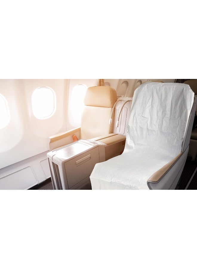SCS Direct Disposable Airplane and Public Seat Covers (12 pack) - Individually Wrapped Travel Ready Protector Covers seats in Planes, Restaurants, Public Transportation, and More! - Fits Snugly Over ANY Seat - Image 5