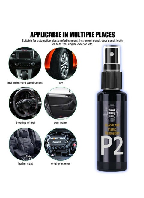 Spray to Renew and Polish The Plastic and Leather Parts of The Car - 120 ml
