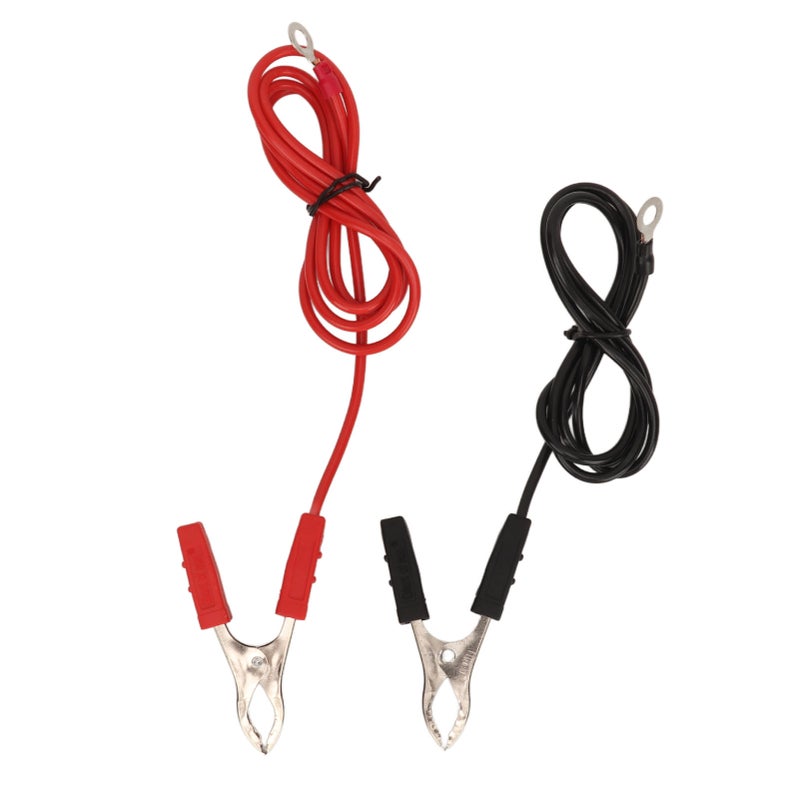 Battery Cables Inverter Extension Cord Replacement with Clamps Eyelet Terminal Maintenance Essential Tools - Image 1