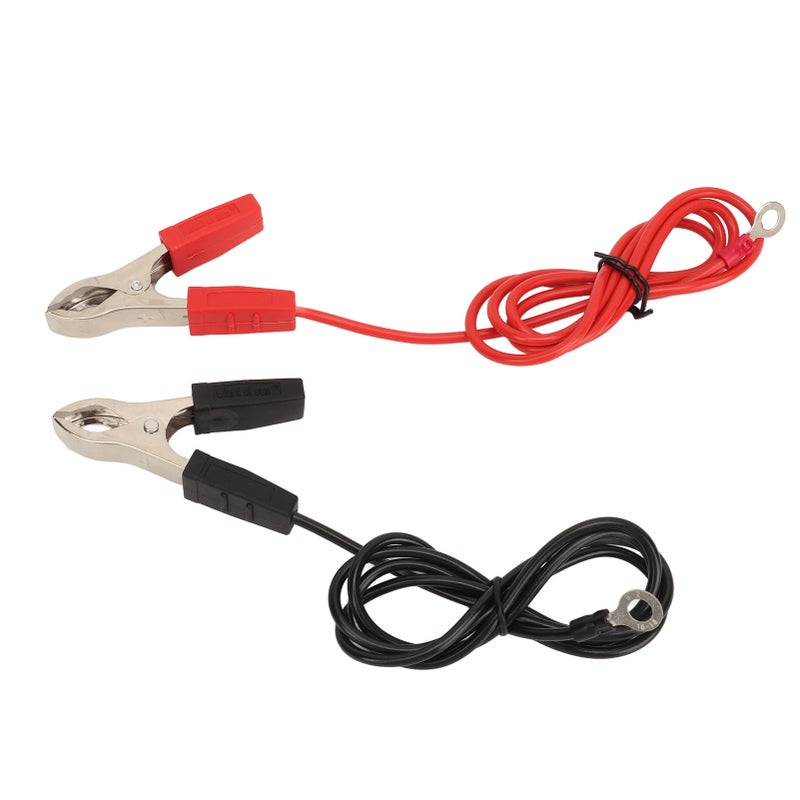 Battery Cables Inverter Extension Cord Replacement with Clamps Eyelet Terminal Maintenance Essential Tools - Image 2