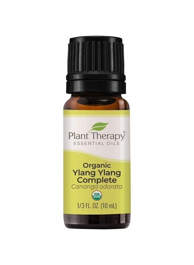 Plant Therapy Ylang Ylang Complete Organic Essential Oil 100% Pure, Undiluted, Natural Aromatherapy, Therapeutic Grade 10 mL (1/3 oz) - Image 1