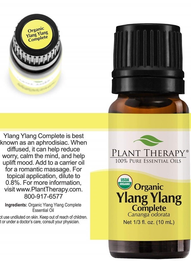 Plant Therapy Ylang Ylang Complete Organic Essential Oil 100% Pure, Undiluted, Natural Aromatherapy, Therapeutic Grade 10 mL (1/3 oz) - Image 3