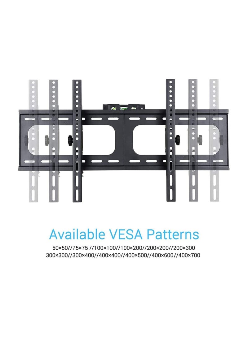 26" - 75" Fixed TV Wall Mount Bracket Universal Tilt TV Heavy Duty Wall Mount Adjustable TV Stand for LED LCD OLED Plasma TV with Super Strong 50kg Weight Capacity VESA up to 700 x 400 - Image 5