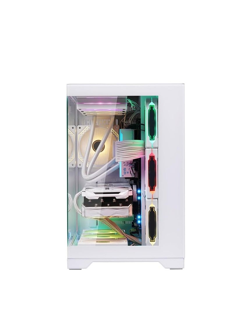 WJCOOLMAN WJ Coolman ROBIN II  PRO-PLUS ATX Gaming Case With 7 ARGB Fans | WJ-C-ROBINII- WHITE - Image 2