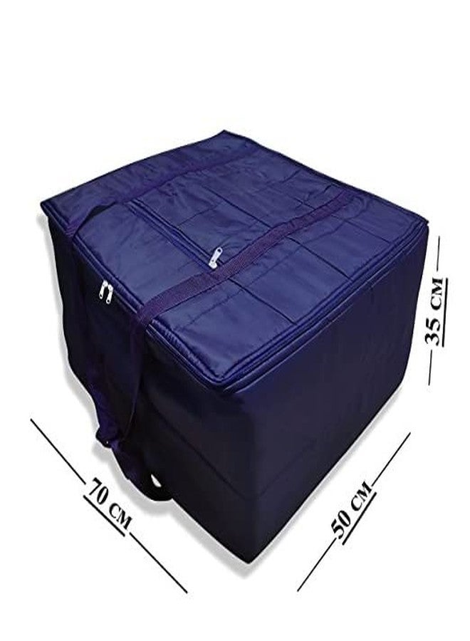 Blenzza Deco™ Heavy Soft Parachute Attachi Storage Bag with Zipper Handle (Blue) - Image 2