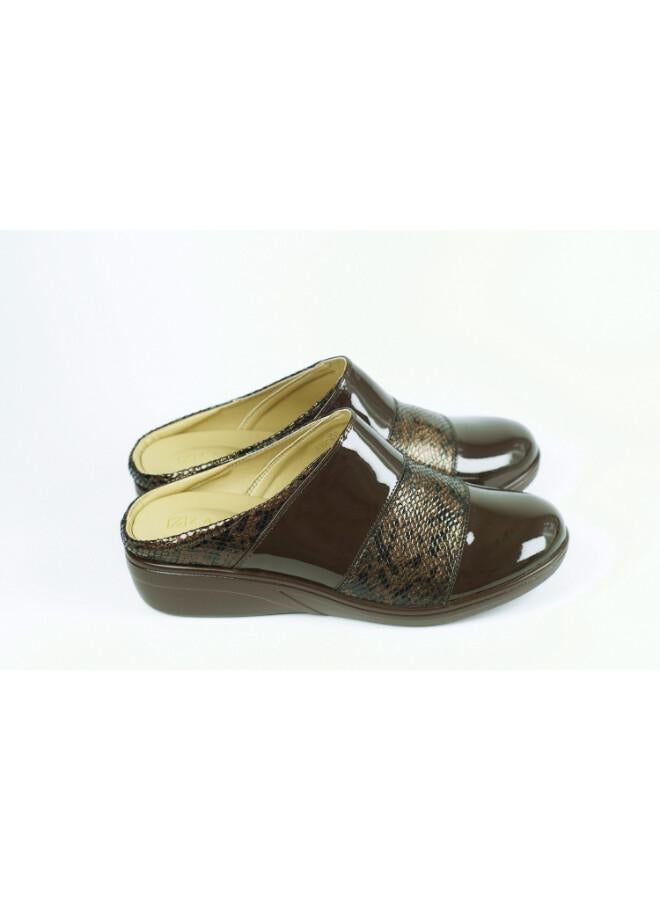 ZAYNA 092-3178 Zayna Ladies Casual Slides 2418-251 Coffee - Image 3