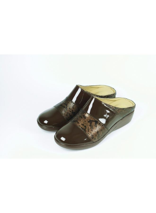 ZAYNA 092-3178 Zayna Ladies Casual Slides 2418-251 Coffee - Image 5