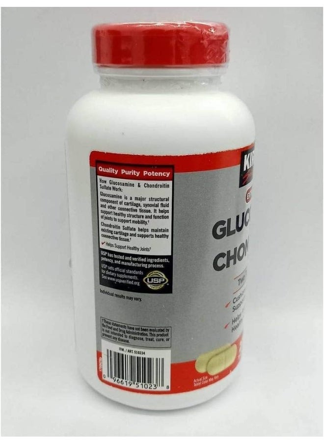 Kirkland Signature - Extra Strength Glucosamine 1500Mg/Chondroitin 1200Mg Sulfate 220 Tablets - Image 1