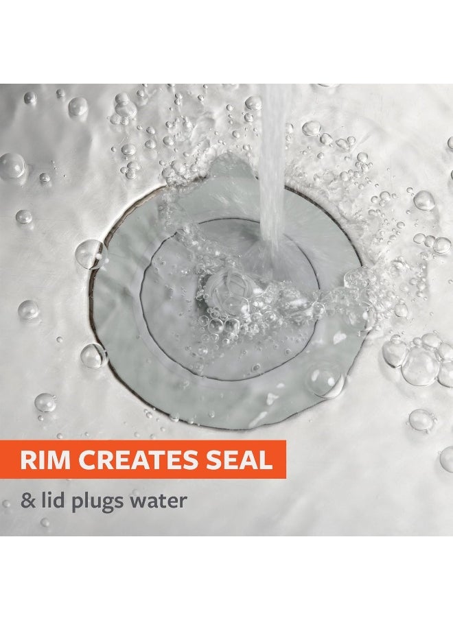 Full Circle - Full Circle Sinksational Sink Strainer W Stopper, Gray, 1 Ea - Image 1