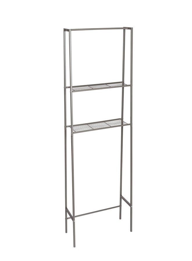 Honey Can Do Honey-Can-Do Over-The-Toilet Space Saver BTH-08463 Satin Nickel - Image 4