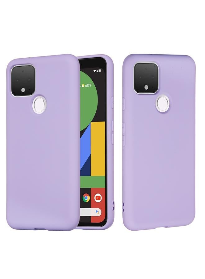 S-TOP Case For Google Pixel 4a 5G Pure Color Liquid Silicone Shockproof Full Coverage Case - Image 2