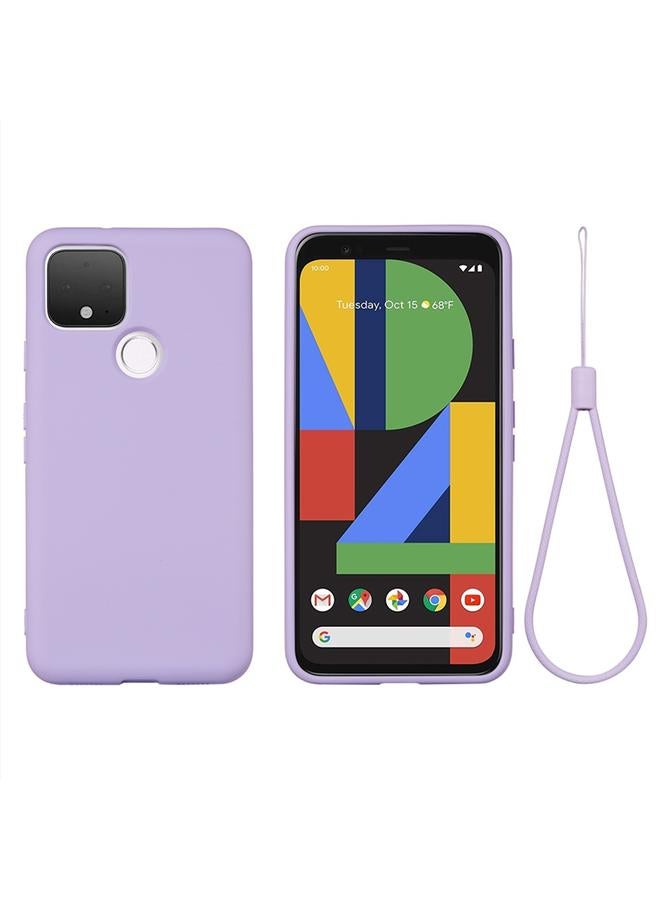 S-TOP Case For Google Pixel 4a 5G Pure Color Liquid Silicone Shockproof Full Coverage Case - Image 1