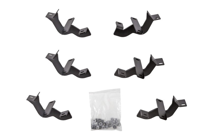 Deezee Dee Zee DZ 66327 Hex Side Step Bracket Kit Black