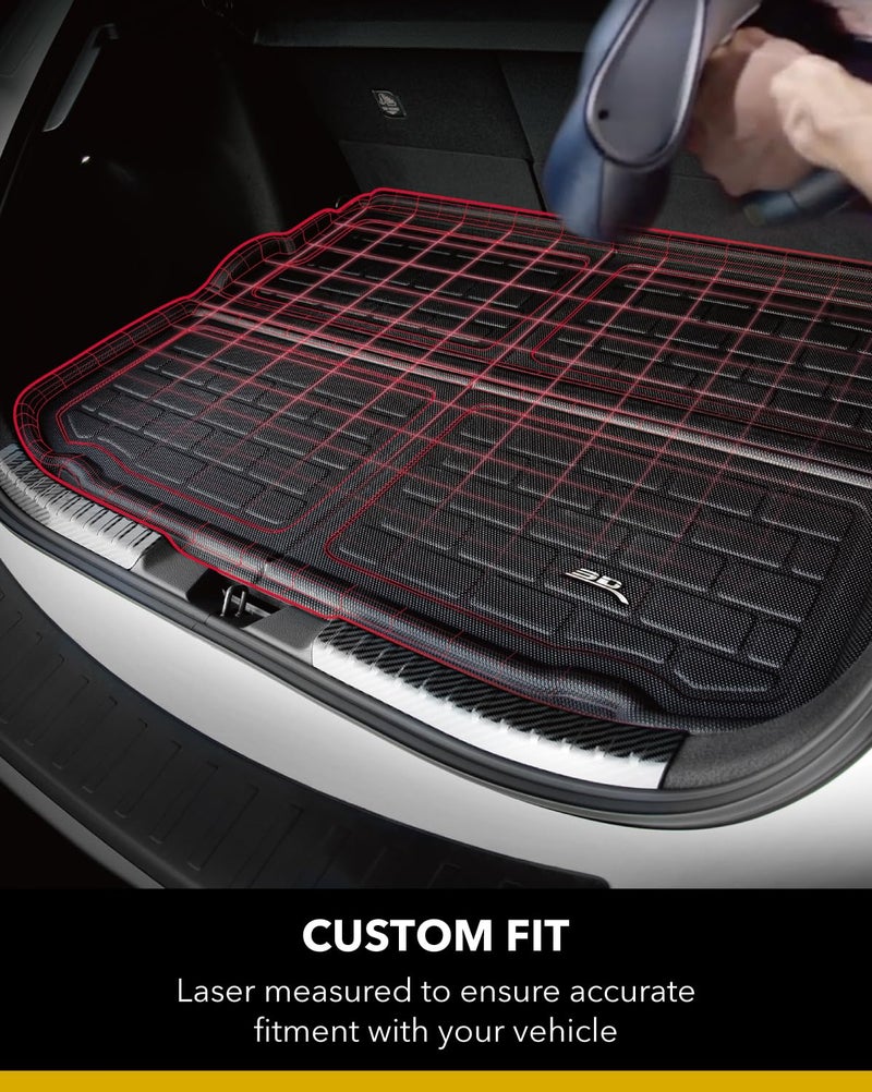 3D MAXpider Custom Fit Kagu Front Cargo Liner (Black) Compatible with Tesla Model Y 2020-2024 - Front Cargo Liner - Image 4