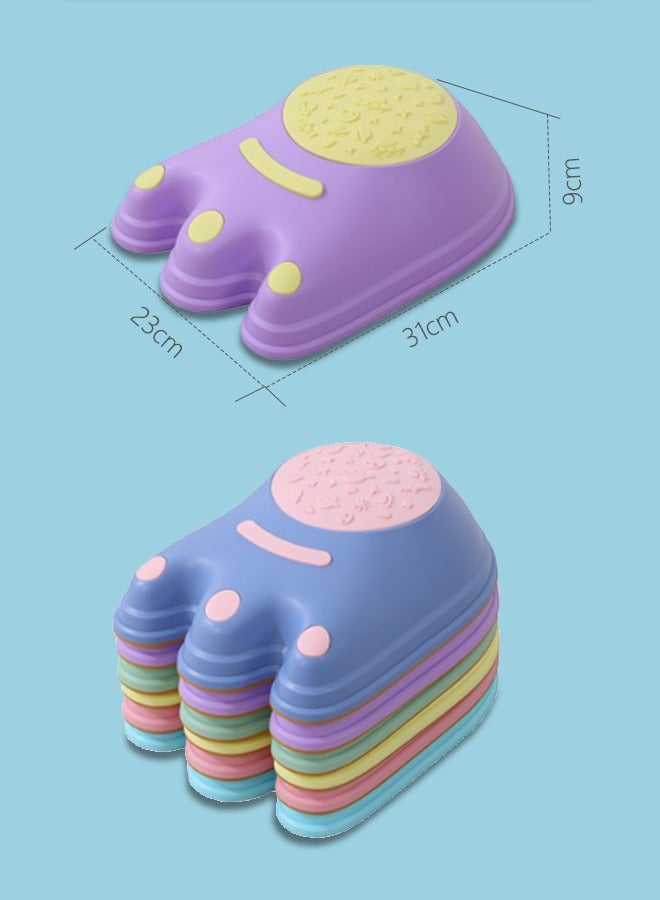 Sunnaltree Stepping Stones for Kids, 6PCS Non-Slip Thickened Balance Jumping Stone, Preschool Obstacle Course, DIY Stackable Sensory Toys, Balance & Gross Motor Skills,Indoor & Outdoor Obstacle Course Game Toys for Toddler Kids Children - Image 5