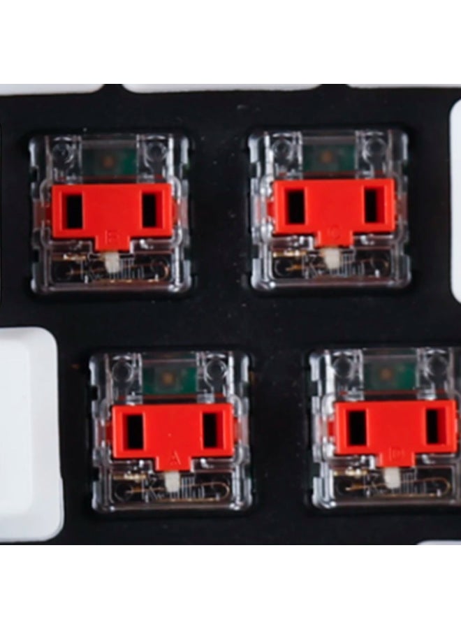 Blank Black Replacement Keycap Compatible With Logitech G813 G815 G913 G915 G913 Tkl G915t-Color:Black Transparent Keycap  - Image 4