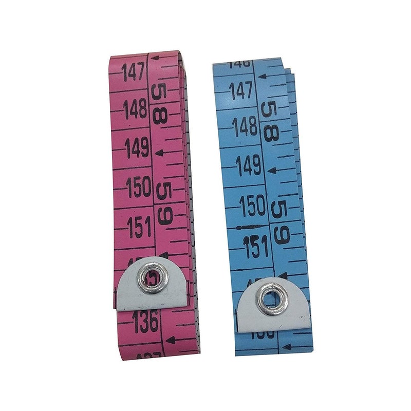 advancedestore Body Measuring Ruler Sewing Cloth Tailor Measurement Tape Multicolour Pack of 2 - Image 2