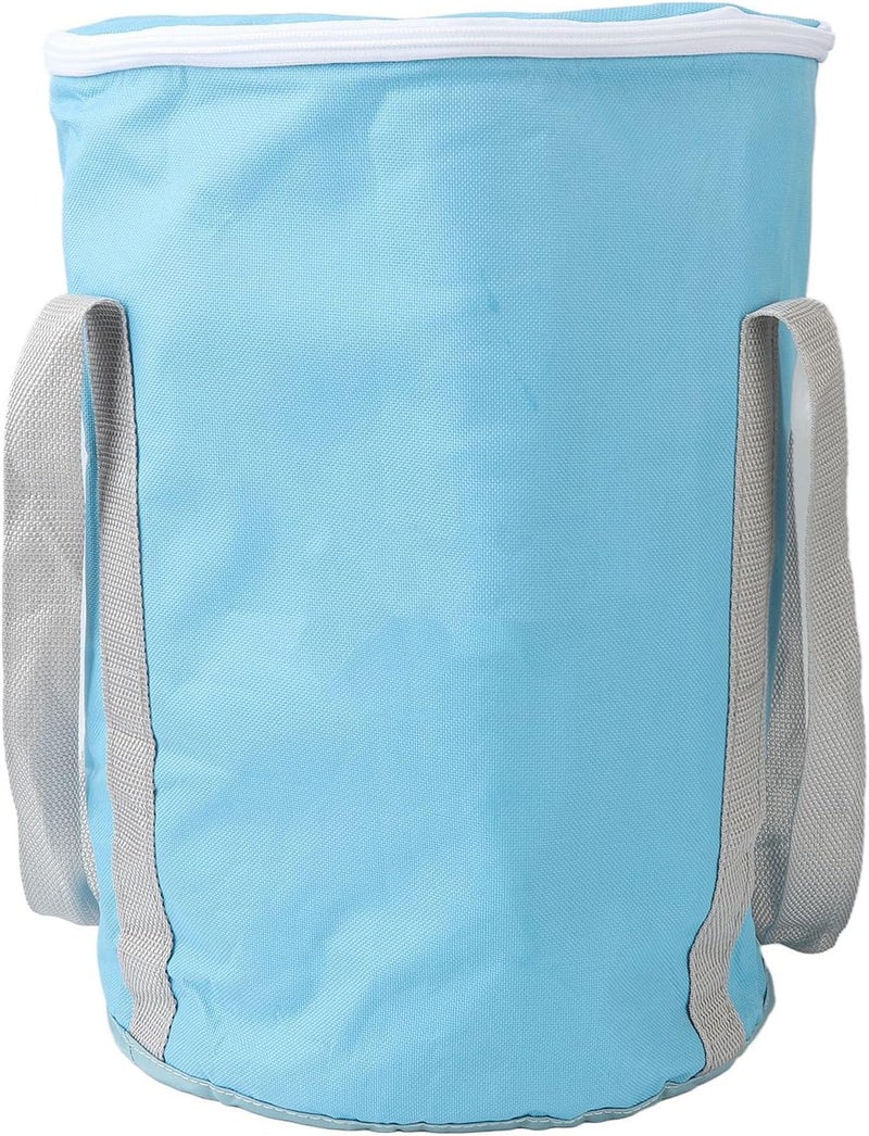 klarako Collapsible Foot Soaking Bath Bag Insulated Portable Travel Foot Bath Bag for Camping (Blue) - Image 1