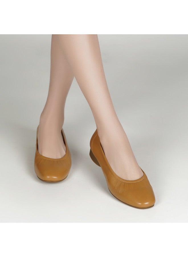 AOKANG Sheepskin] 2026 Spring New Women's Shoes Shallow Soft Sole Comfortable Commuting Simple Women's Flats - Image 5