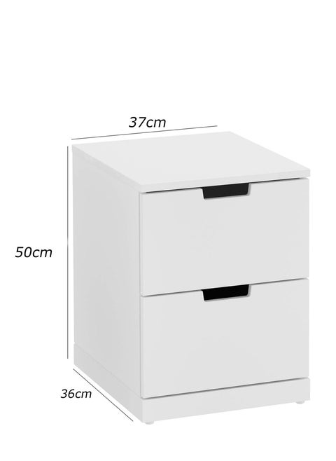 Modern MDF Nightstand - Height 50 cm - Width 37 cm - Depth 36 cm, from Furniture Store.
