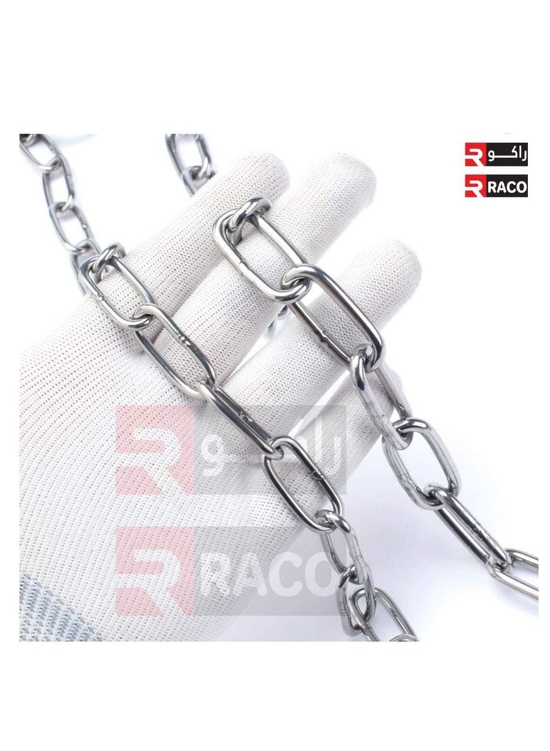 RACO RACO Multipurpose Heavy Duty GI Chain 4 KG 3 MM  18 METER - Image 2
