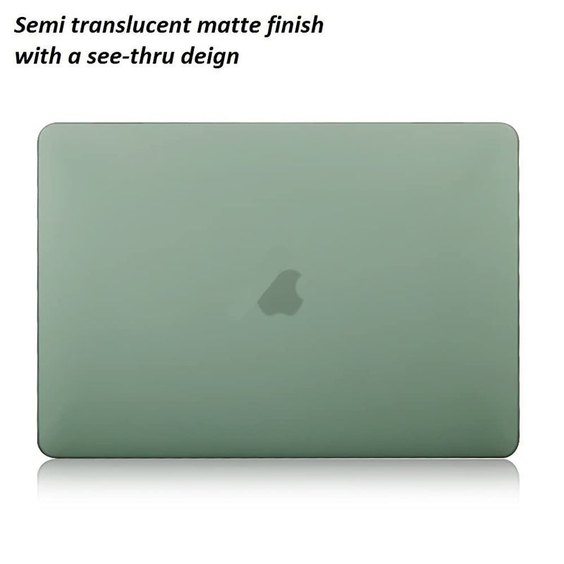 MOCA Compatible with MacBook Pro 13 inch Case M2 2024 2023 2022-2016 A2338 M1 A2251 A2289 A2159 A1989 A1708 A1706 with/Without Touch Bar, Plastic Hard Shell Case Cover (Mid-Night Green) - Image 3
