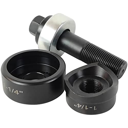 AMZCNC Manual Knockout Punch Kit, Heavy Duty Metal Sheet Knock Out Box Hole Cutter Conduit Punch Driver Die Set ((Conduit Hole Size) 1-1/4" Knockout Punch) - Image 2