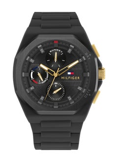 Men's Analog Octagon Shape Leather Wrist Watch 1792120 - 44 Mm