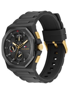 TOMMY HILFIGER Men's Analog Octagon Shape Leather Wrist Watch 1792120 - 44 Mm  - Image 2