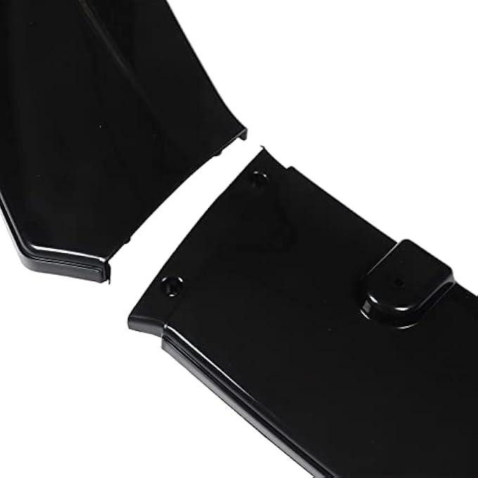 Kikumi 3pcs Front Bumper Lip Splitter Kit Gloss Black High Toughness Front Spoiler Body Kit for Vehicles with 1800mm Width - Image 5