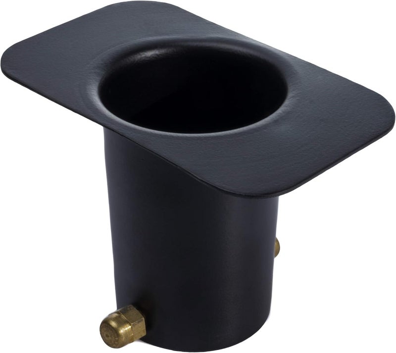 Monarch Rain Chains 20042 Aluminum Black Powder Coated Gutter Adapter Rain Chain Installation - Image 1