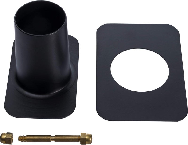 Monarch Rain Chains 20042 Aluminum Black Powder Coated Gutter Adapter Rain Chain Installation - Image 4