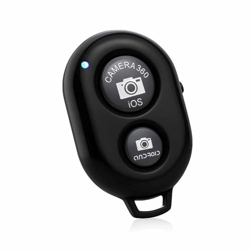 POPIO Bluetooth Remote Shutter Button for Selfie Stick Tripod | Wireless Camera Controller Clicker Compatible with Android & iOS Smartphones - Image 1